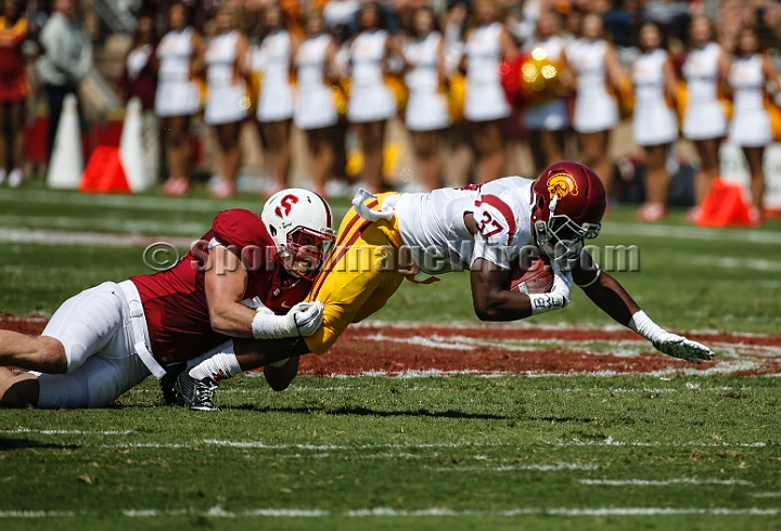 2014StanfordUSC-032.JPG - Sept. 6, 2014; Stanford, CA, USA; Stanford Cardinal  against the USC Trojans at  Stanford Stadium. USC defeated Stanford 13-10. 